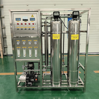 0.25 ton 2 şişe RO Ters Osmoz Su Arıtma Filtreleri Ahşap kasa içindeki Temizleme Makinesi