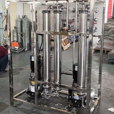 0.25T Endüstrileşme için iki aşamalı paslanmaz çelik ters osmose ekipmanının iki tankı